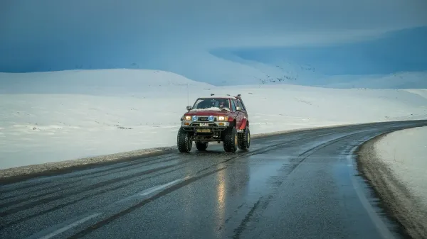 Salt on an Icy Road Lowers Its Temperature