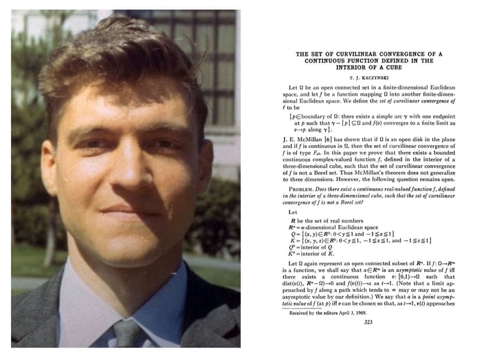 The Mathematics of Ted Kaczynski