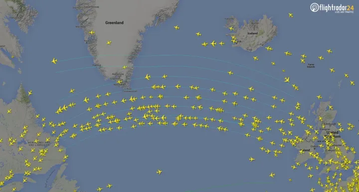 Can Transatlantic Flight Paths explain General Relativity?